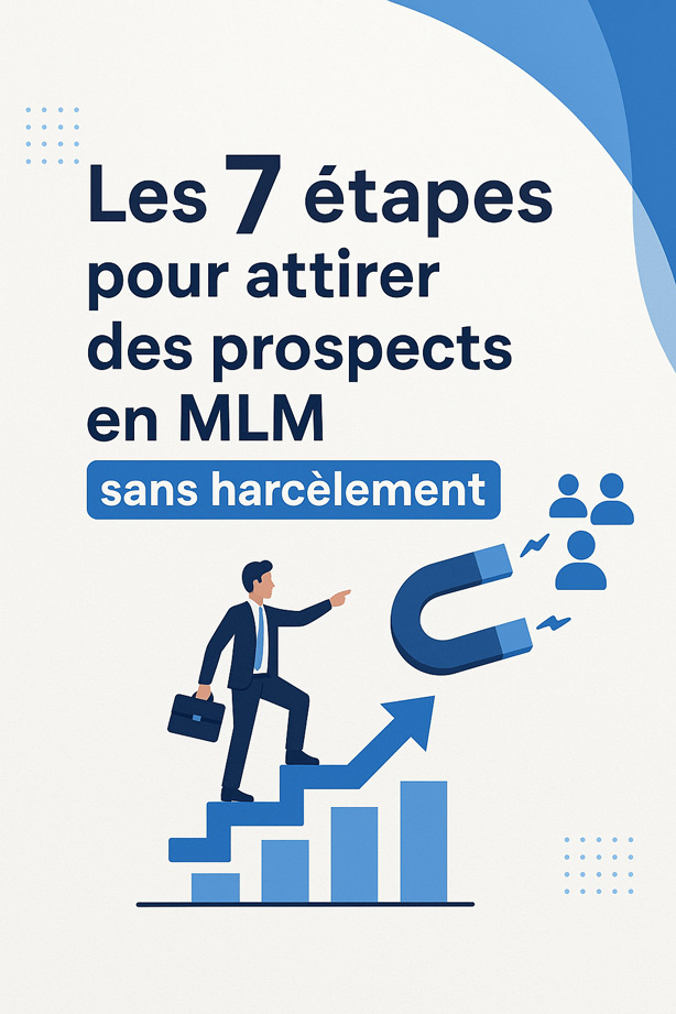Livre Gratuit : 7 étapes pour attirer des prospects en MLM  sans harcèlement